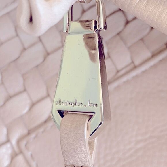 Christopher Kon Large Leather Woven Hobo Bag - Boho Chic, Spacious & Elegant - Picture 9 of 11